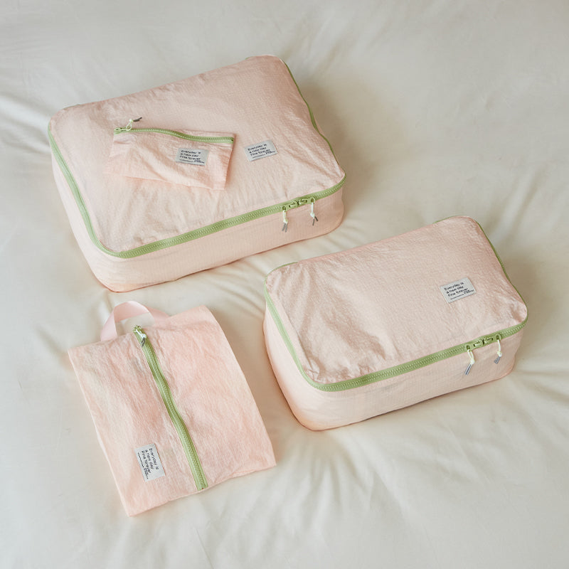 Four-piece set of thin and light suitcase storage bags