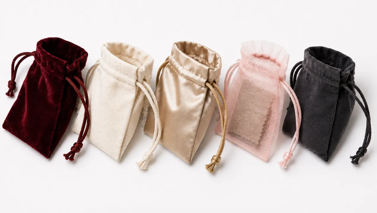 Drawstring Pouch Material Types – Velvet Cotton Satin Organza Microfiber drawstring pouch material types velvet cotton satin organza microfiber