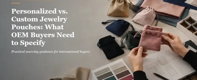 Personalized vs. Custom Jewelry Pouches: What OEM Buyers Need to Specify