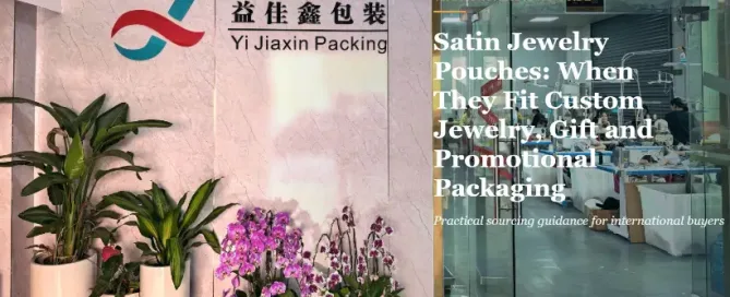Satin Jewelry Pouches: When They Fit Custom Jewelry, Gift and Promotional Packaging