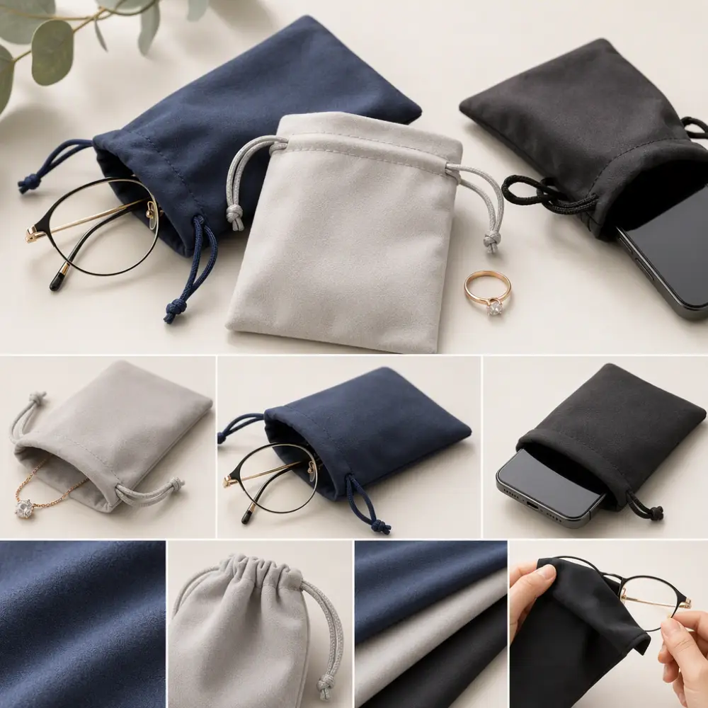 Supporting visual 2 Supporting visual for What Is a Microfiber Bag? Uses for Jewelry, Eyewear and Electronics