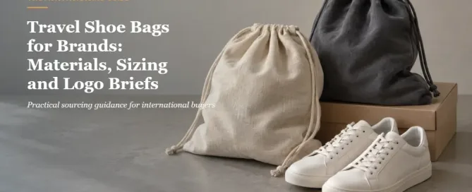 Travel Shoe Bags for Brands: Materials, Sizing and Logo Briefs